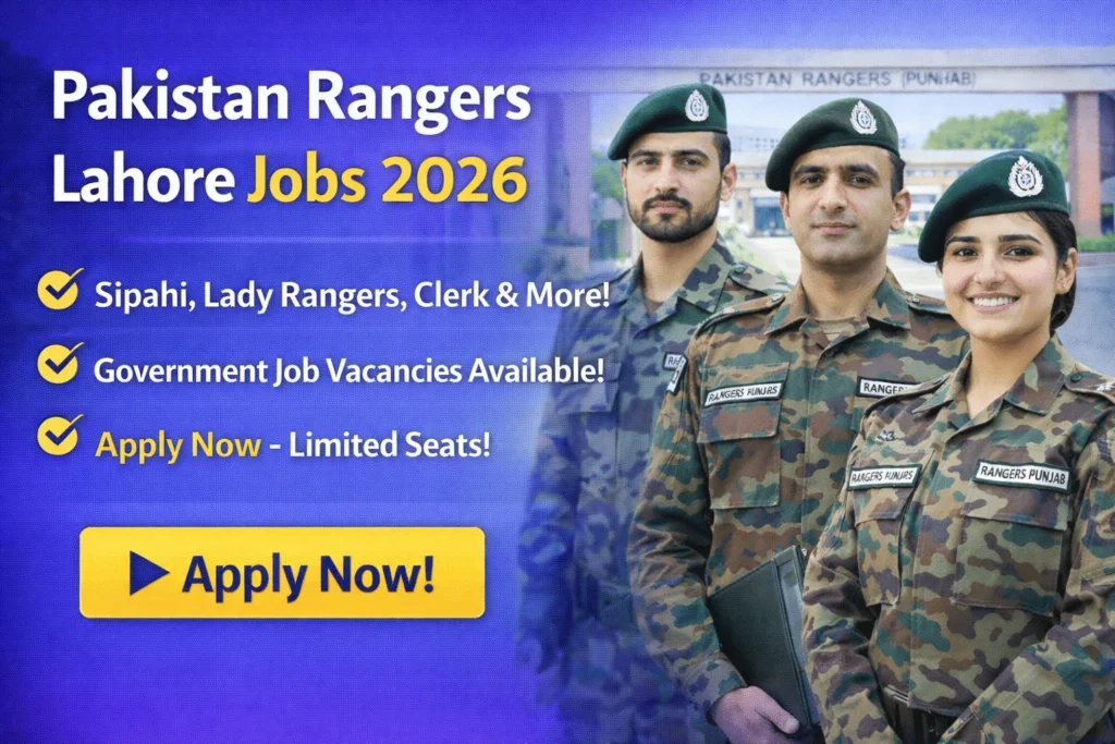 Ranger Jobs 2026 – Latest Opportunities in Pakistan Rangers
